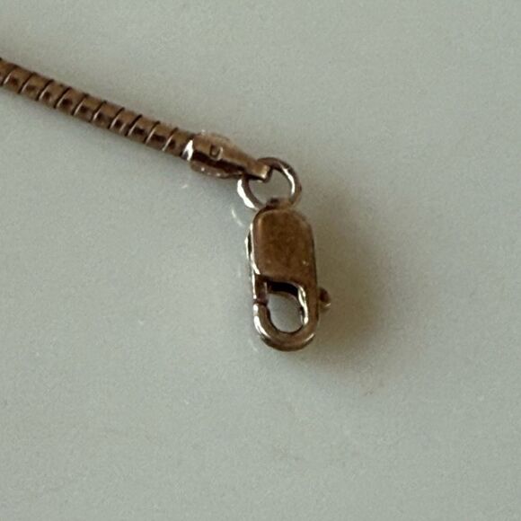 Gold vermeil over SS necklace - Picture 3 of 4